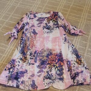 Charming Pink and Purple Kids Dress